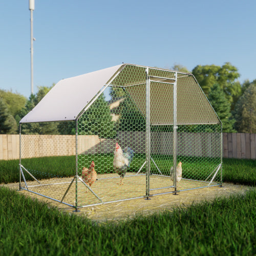 Large Metal Walk-In Chicken Coop