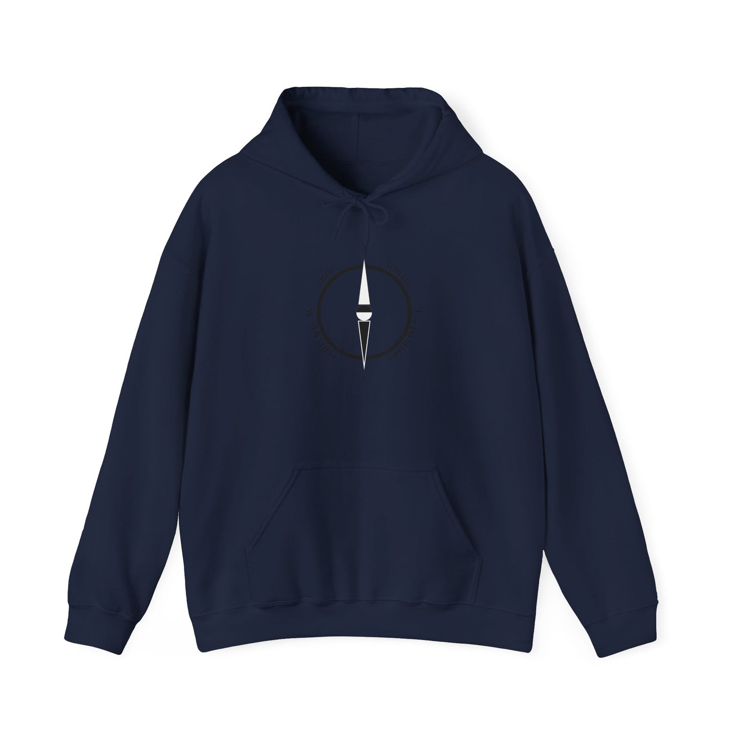 Cozy Compass Hoodie, Unisex Hooded Sweatshirt, Outdoor Adventure Sweatshirt, Cozy Gift for Explorers, Winter Apparel