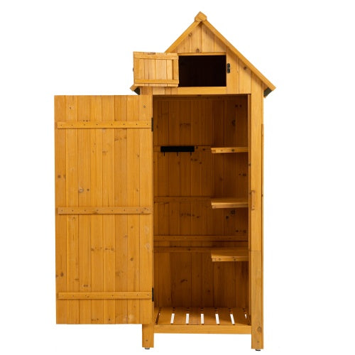 Natural Outdoor Storage Cabinet & Tool Shed