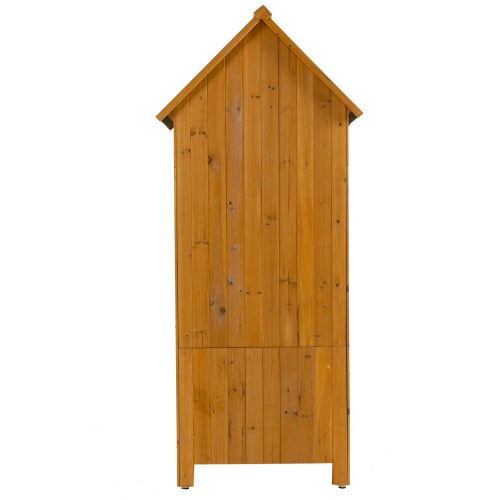 Natural Outdoor Storage Cabinet & Tool Shed