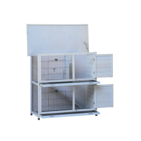 2-Story Outdoor Rabbit Hutch