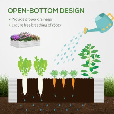 Galvanized Raised Garden Bed With Mini Greenhouse Cover