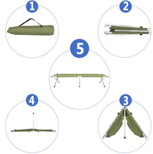 Sleeping Cot - Army Green