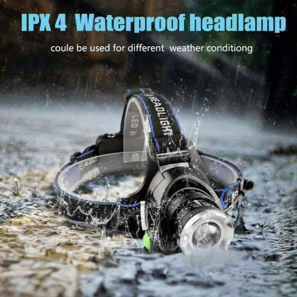 Rechargeable LED Headlamp - Zoomable & Tactical