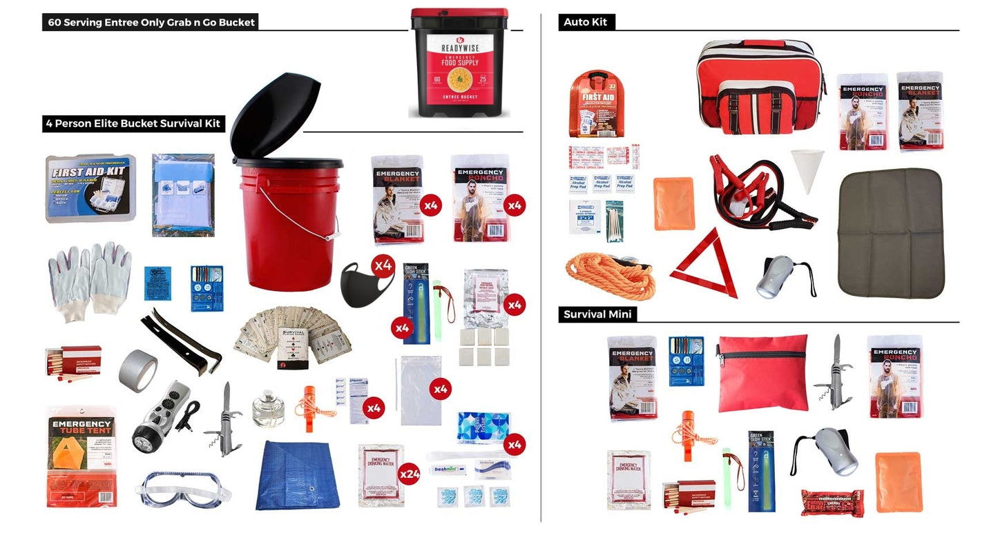 Family Preparedness Package with Food Storage