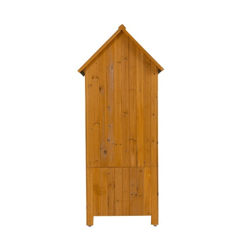 Natural Outdoor Storage Cabinet & Tool Shed
