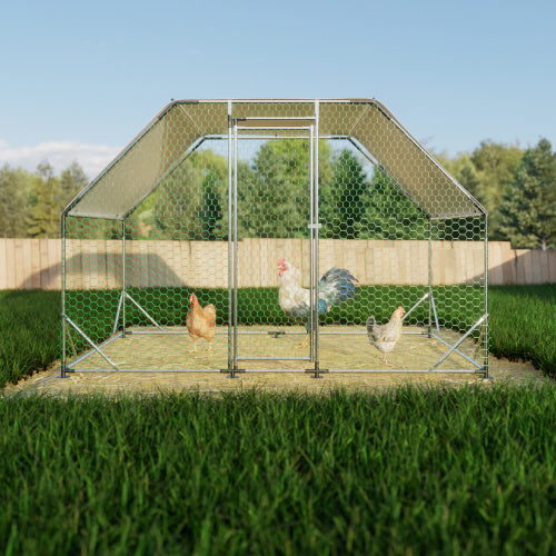 Large Metal Walk-In Chicken Coop