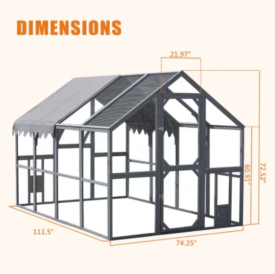 Premier Chicken Coop With Partial Cover