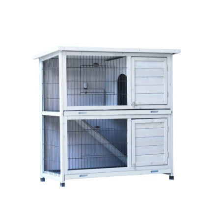 2-Story Outdoor Rabbit Hutch