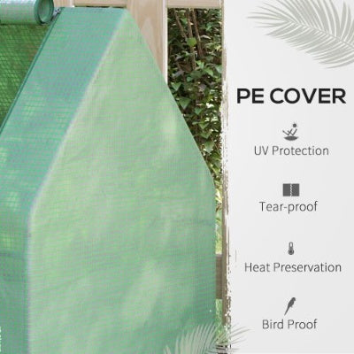 Galvanized Raised Garden Bed With Mini Greenhouse Cover