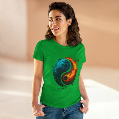 Yin Yang Fire & Water Women's Tee