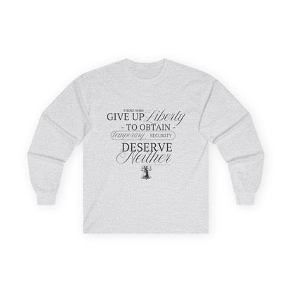 Liberty Long Sleeve, Black Text