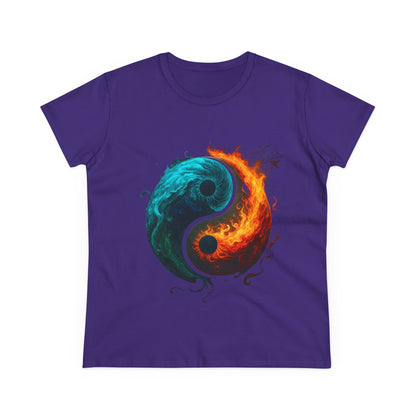 Yin Yang Fire & Water Women's Tee