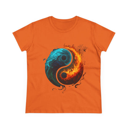 Yin Yang Fire & Water Women's Tee