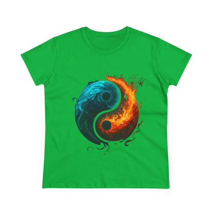 Yin Yang Fire & Water Women's Tee
