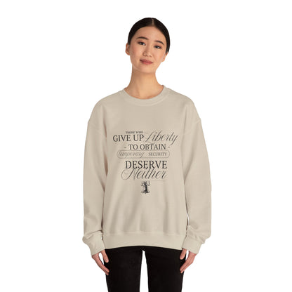 Liberty Sweatshirt, Black Text