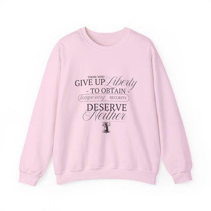Liberty Sweatshirt, Black Text