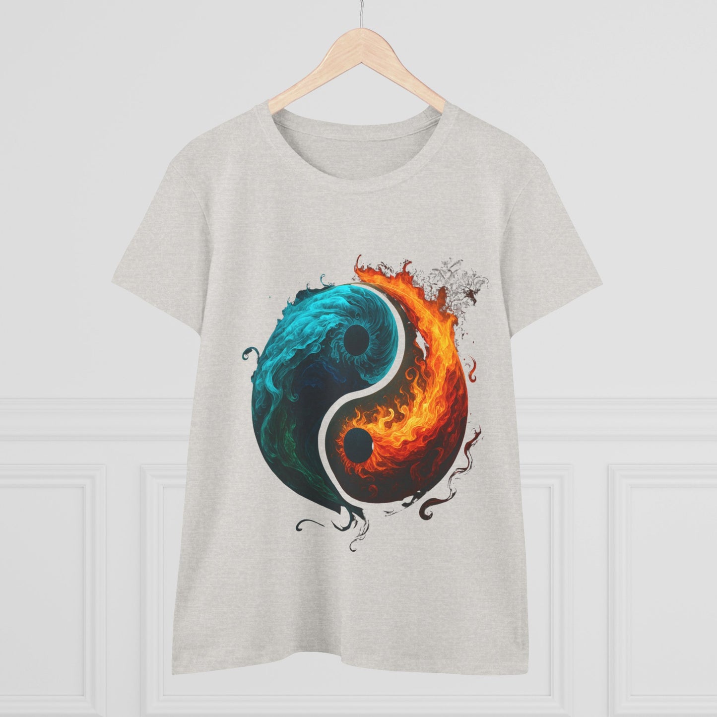 Yin Yang Fire & Water Women's Tee