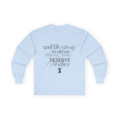 Liberty Long Sleeve, Black Text