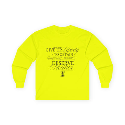 Liberty Long Sleeve, Black Text