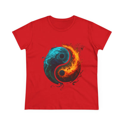 Yin Yang Fire & Water Women's Tee