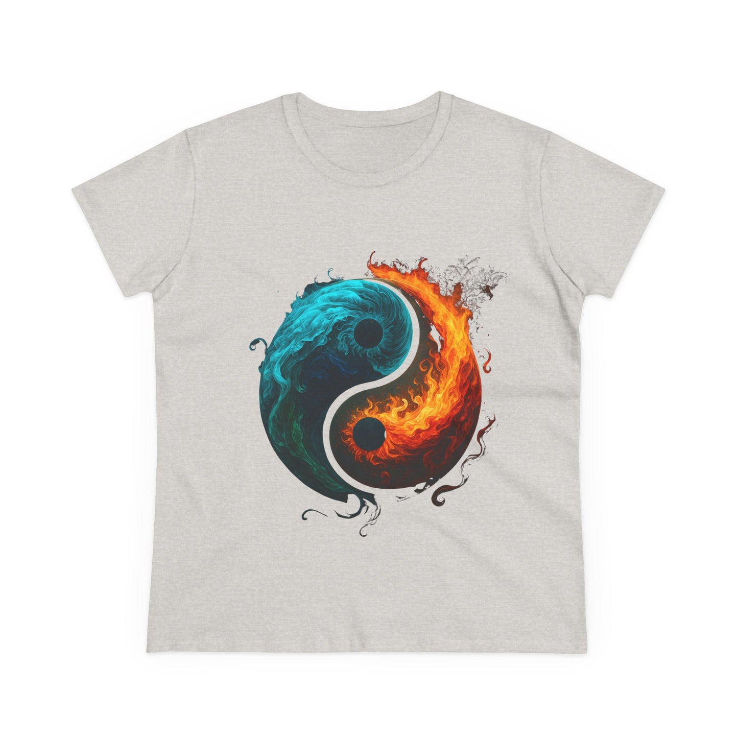 Yin Yang Fire & Water Women's Tee