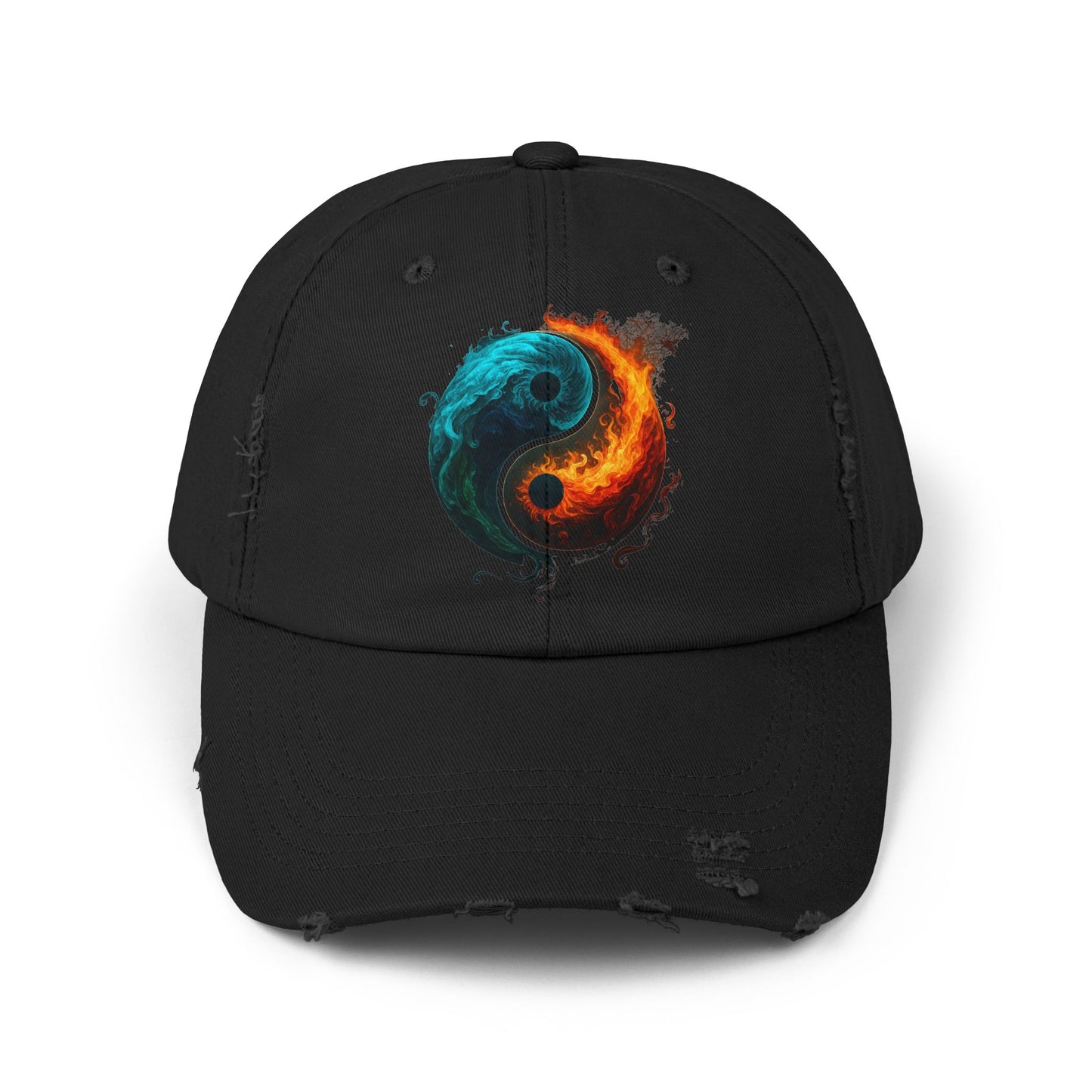 Yin Yang Distressed Hat