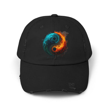 Yin Yang Distressed Hat
