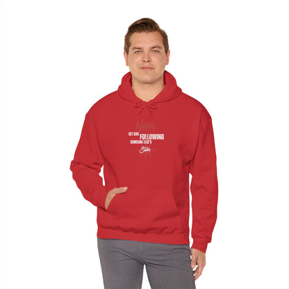 Never Set Sail Hoodie, White Text