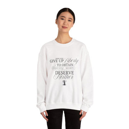 Liberty Sweatshirt, Black Text