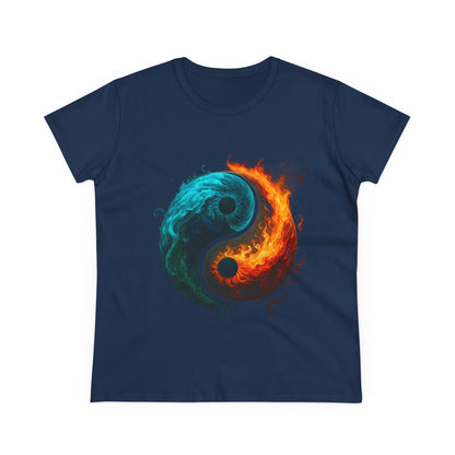 Yin Yang Fire & Water Women's Tee