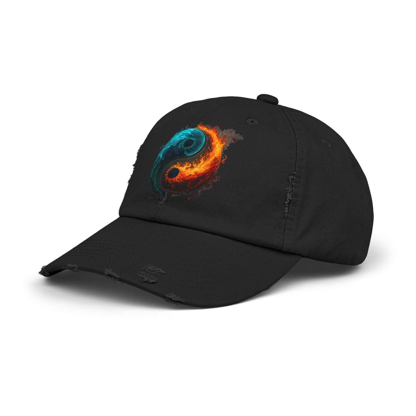 Yin Yang Distressed Hat