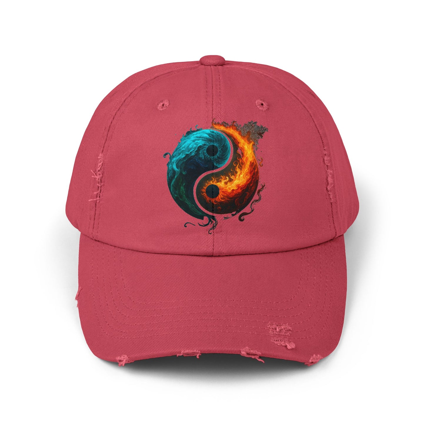 Yin Yang Distressed Hat