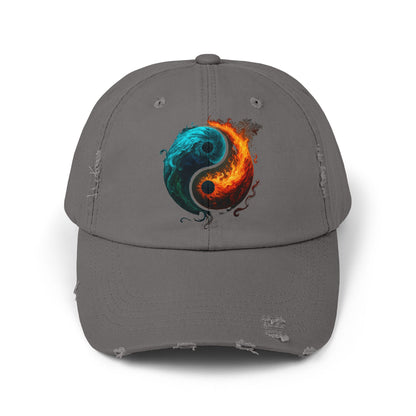 Yin Yang Distressed Hat