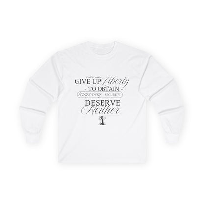 Liberty Long Sleeve, Black Text
