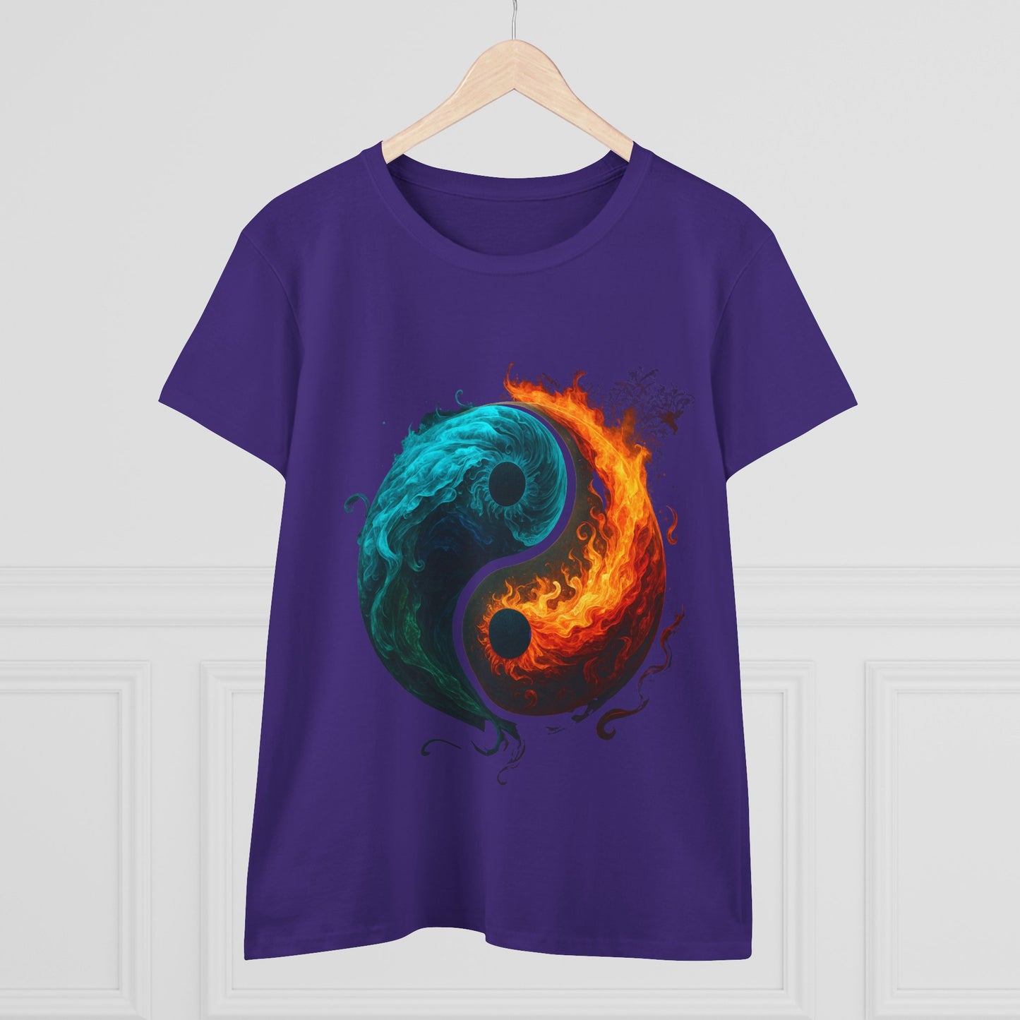 Yin Yang Fire & Water Women's Tee