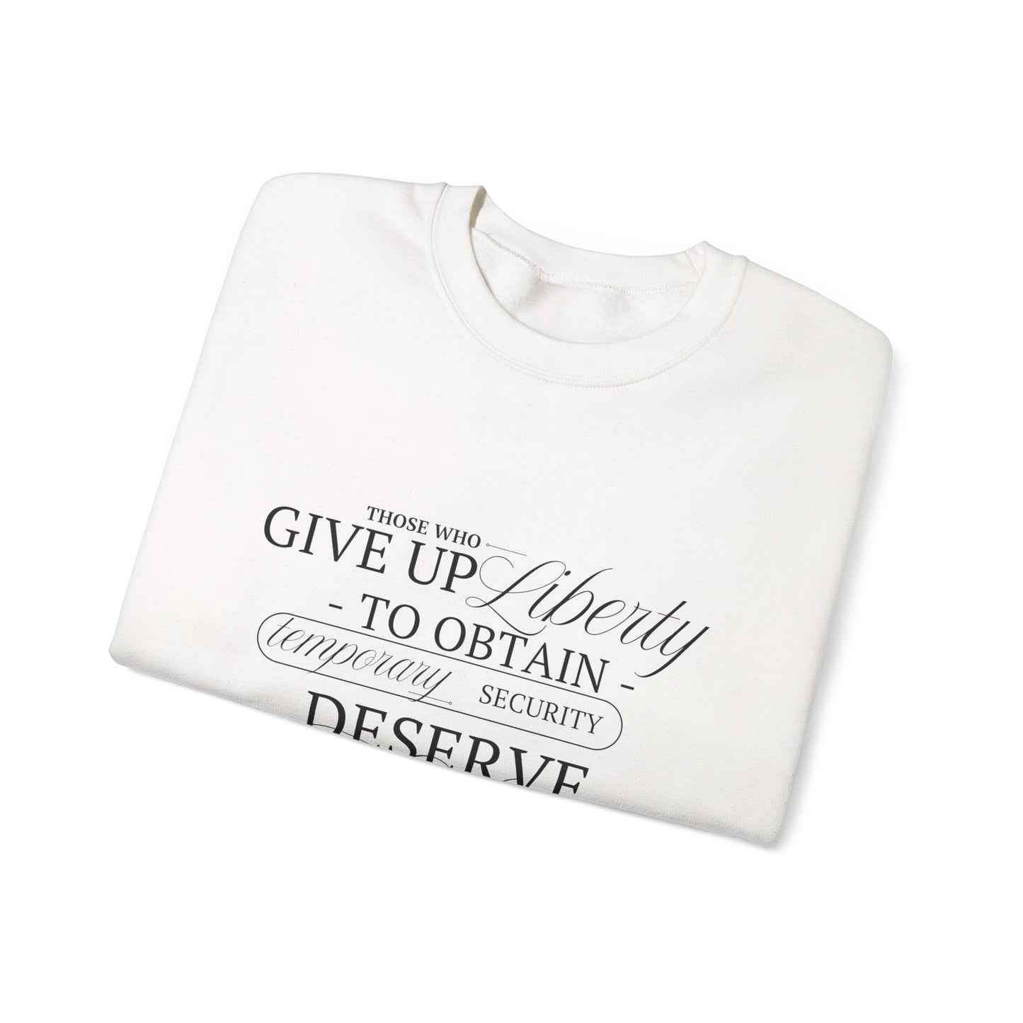 Liberty Sweatshirt, Black Text