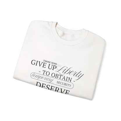 Liberty Sweatshirt, Black Text