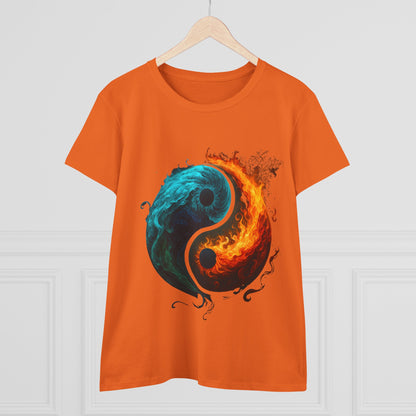 Yin Yang Fire & Water Women's Tee