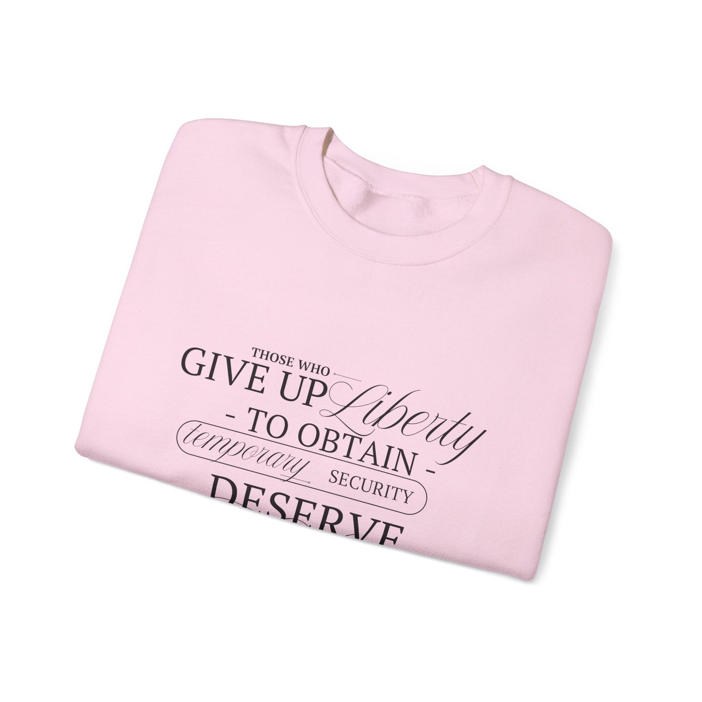 Liberty Sweatshirt, Black Text