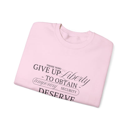 Liberty Sweatshirt, Black Text