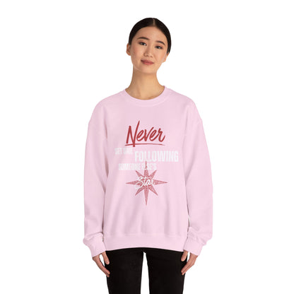 Never Set Sail Sweatshirt, White Text