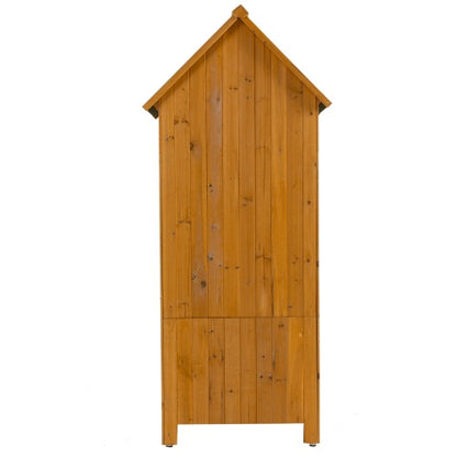 Natural Outdoor Storage Cabinet & Tool Shed