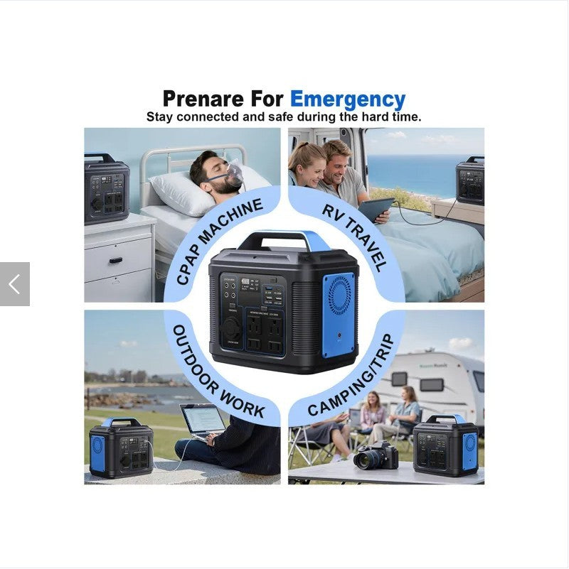 Lithium Battery Solar Generator - 296Wh 80000mAh