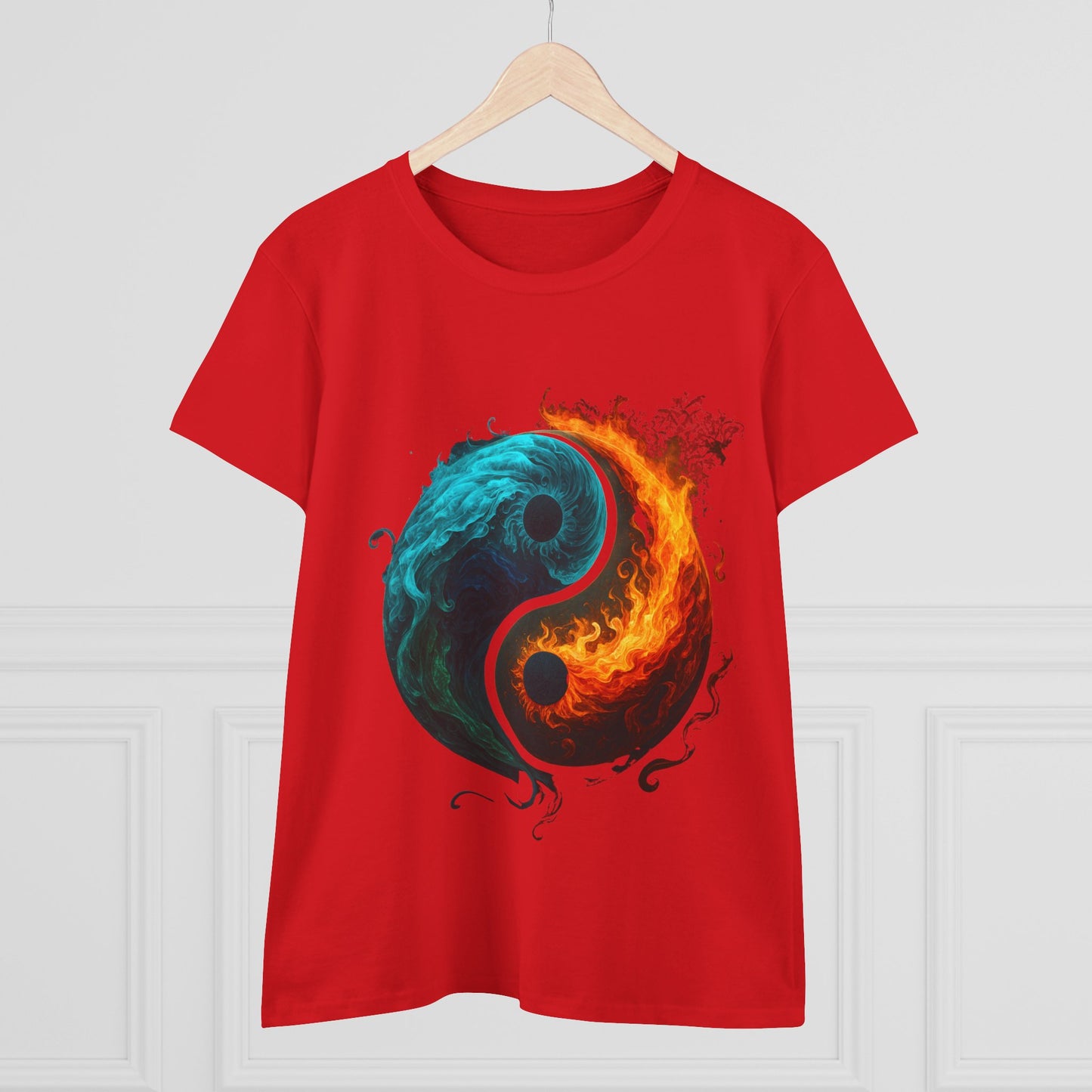 Yin Yang Fire & Water Women's Tee