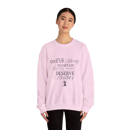 Liberty Sweatshirt, Black Text