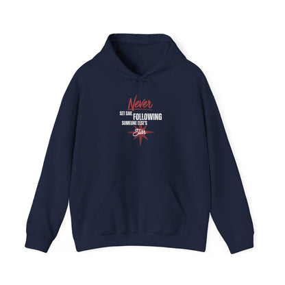 Never Set Sail Hoodie, White Text