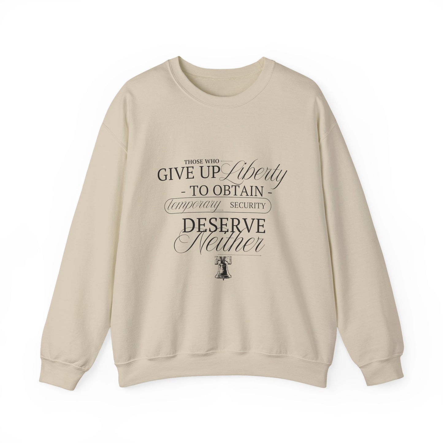 Liberty Sweatshirt, Black Text