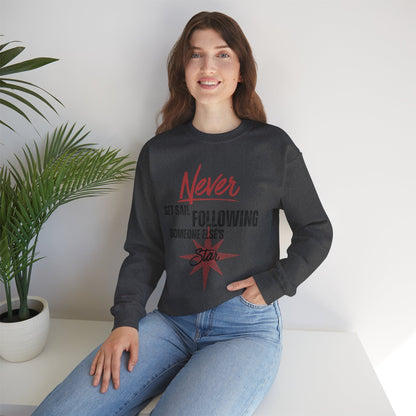 Never Set Sail Sweatshirt, Black Text