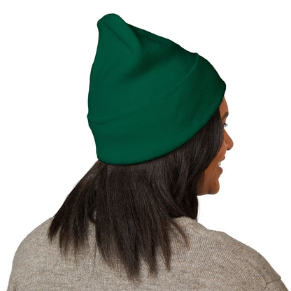 Celtic Knot Four Leaf Clover Cuffed Beanie